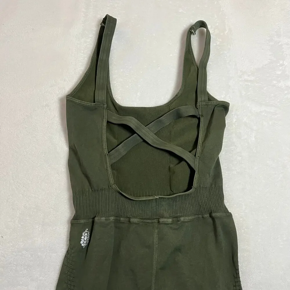 NEW Free People Movement Good Karma Onesie Size XS Sleeveless Stretch Exercise